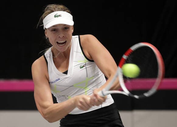 TENNIS - ITF Fed Cup TALLINN,ESTONIA,07.FEB.20 - TENNIS - ITF Fed Cup. Image shows Anett Kontaveit (EST). GEPAxpictures xWalterxLuger
