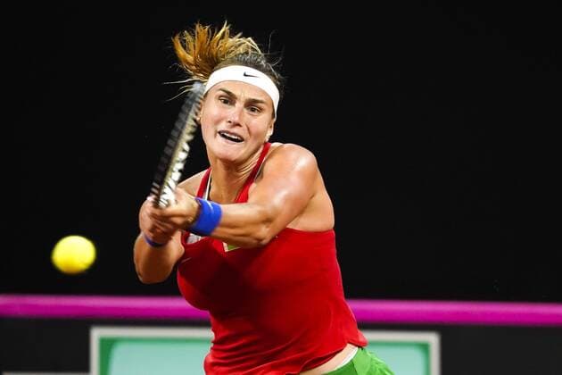 Sport Bilder des Tages 07-02-2020 TENNIS: FED CUP: NEDERLAND-WIT RUSLAND: DEN HAAG Aryna Sabalenka BLR during Fed Cup Netherlands- Belarus on February, 7 2020 in Den Haag Netherlands. Photo by SCS Sander Chamid Fed cup Netherlands-Belarus xVIxANPxSportx xSoenarxChamidxsportfotografiexIVx 405902257