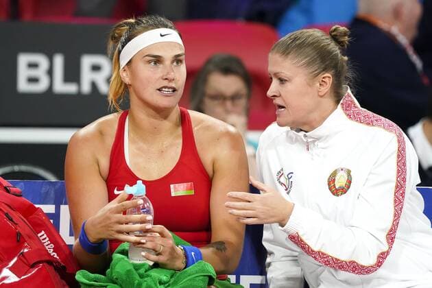 07-02-2020 TENNIS: FED CUP: NEDERLAND-WIT RUSLAND: DEN HAAG Aryna Sabalenka BLR during Fed Cup Netherlands- Belarus on February, 7 2020 in Den Haag Netherlands. Photo by SCS Sander Chamid Fed cup Netherlands-Belarus xVIxANPxSportx xSoenarxChamidxsportfotografiexIVx 405902263