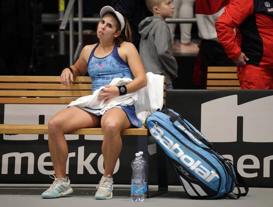 TENNIS - ITF Fed Cup TALLINN,ESTONIA,07.FEB.20 - TENNIS - ITF Fed Cup. Image shows Julia Grabher (AUT). GEPAxpictures xWalterxLuger