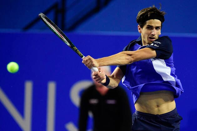 Pierre Hugues Herbert (Fra) TENNIS : Open Sud de France 2020 - Montpellier - 07 02 2020 JBAutissier Panoramic 