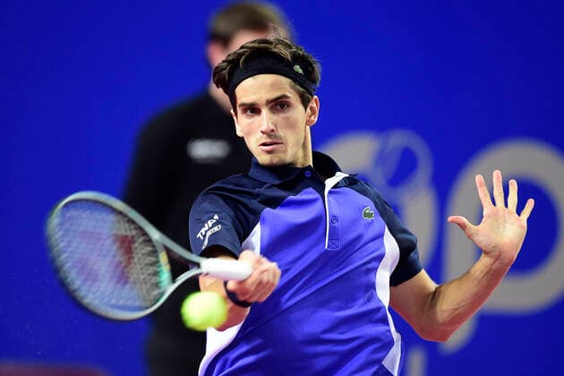 Pierre Hugues Herbert (Fra) TENNIS : Open Sud de France 2020 - Montpellier - 07 02 2020 JBAutissier Panoramic 