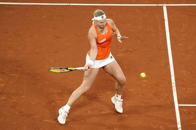 08-02-2020 TENNIS: FED CUP: NEDERLAND-WIT RUSLAND: DEN HAAG Kiki Bertens NED during Fed Cup Netherlands- Belarus on February, 8 2020 in Den Haag Netherlands. Photo by SCS Sander Chamid Fed cup Netherlands-Belarus xVIxANPxSportx xSoenarxChamidxsportfotografiexIVx 405938539