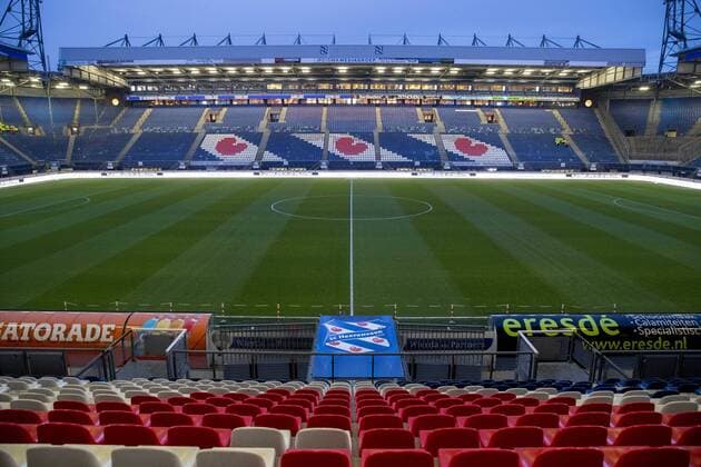 HEERENVEEN, 08-02-2020 , Abe Lenstra Stadion, Dutch Eredivisie, season 2019 2020.Stadium overview Abe Lenstra Stadium during the match Heerenveen - VVV Heerenveen - VVV  x6756088x Copyright: