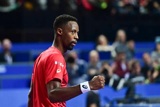 joie de Gael Monfils (Fra) TENNIS : Open Sud de France 2020 - Montpellier - 08 02 2020 JBAutissier Panoramic 