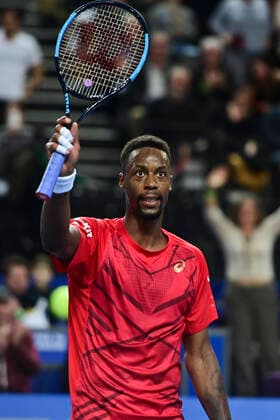 joie de Gael Monfils (Fra) TENNIS : Open Sud de France 2020 - Montpellier - 08 02 2020 JBAutissier Panoramic 