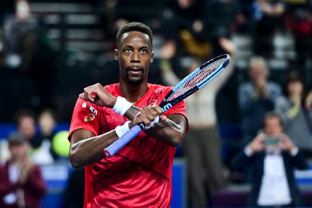 joie de Gael Monfils (Fra) TENNIS : Open Sud de France 2020 - Montpellier - 08 02 2020 JBAutissier Panoramic 