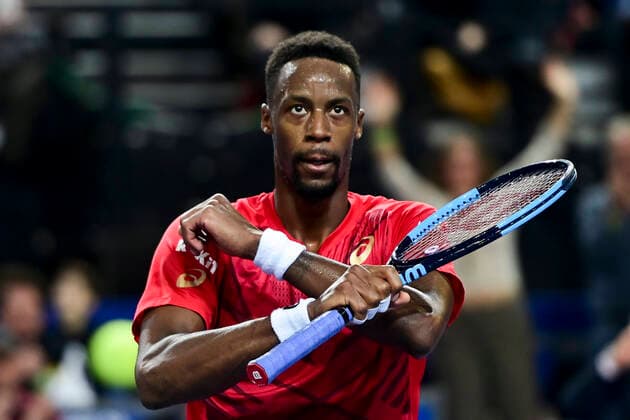 joie de Gael Monfils (Fra) TENNIS : Open Sud de France 2020 - Montpellier - 08 02 2020 JBAutissier Panoramic 