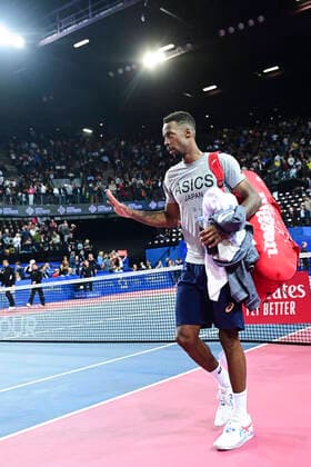 joie de Gael Monfils (Fra) TENNIS : Open Sud de France 2020 - Montpellier - 08 02 2020 JBAutissier Panoramic 