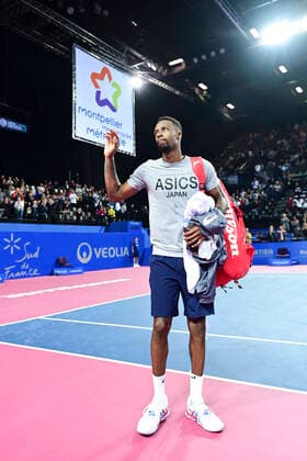 joie de Gael Monfils (Fra) TENNIS : Open Sud de France 2020 - Montpellier - 08 02 2020 JBAutissier Panoramic 