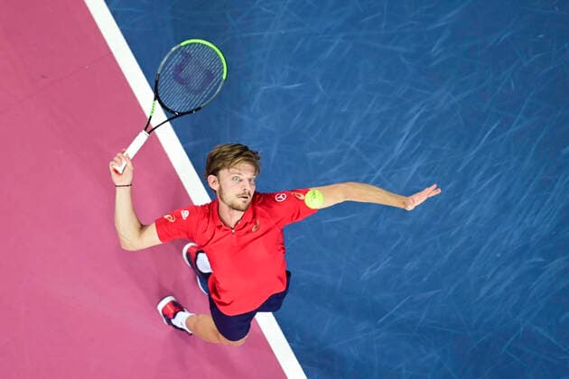 David Goffin (Bel) TENNIS : Open Sud de France 2020 - Montpellier - 08 02 2020 JBAutissier Panoramic 