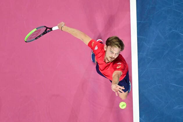 David Goffin (Bel) TENNIS : Open Sud de France 2020 - Montpellier - 08 02 2020 JBAutissier Panoramic 