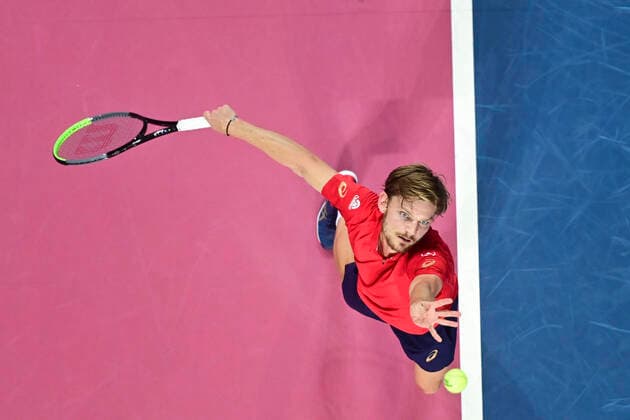 David Goffin (Bel) TENNIS : Open Sud de France 2020 - Montpellier - 08 02 2020 JBAutissier Panoramic 