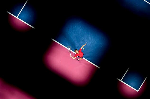 David Goffin (Bel) TENNIS : Open Sud de France 2020 - Montpellier - 08 02 2020 JBAutissier Panoramic 