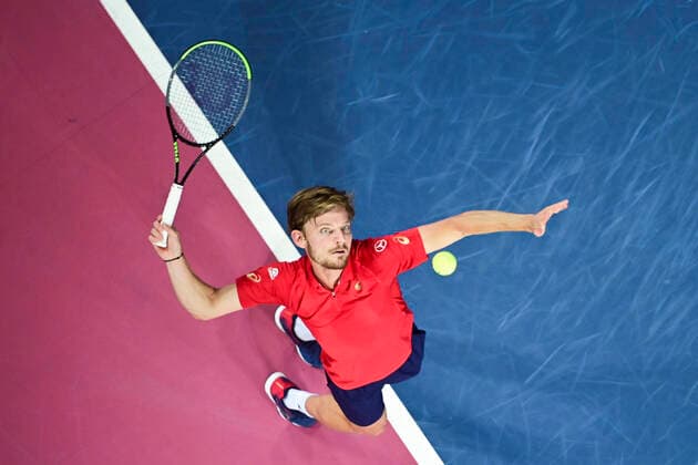 David Goffin (Bel) TENNIS : Open Sud de France 2020 - Montpellier - 08 02 2020 JBAutissier Panoramic 