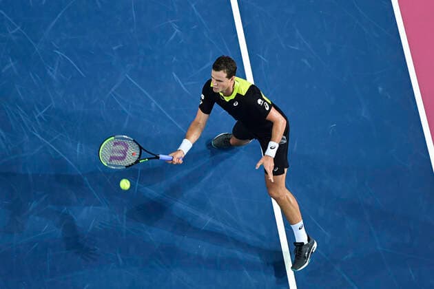 Vasek Pospisil (Can) TENNIS : Open Sud de France 2020 - Montpellier - 08 02 2020 JBAutissier Panoramic 