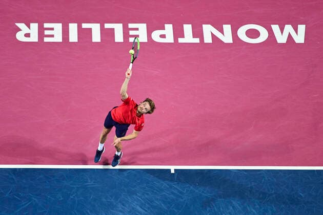 David Goffin (Bel) TENNIS : Open Sud de France 2020 - Montpellier - 08 02 2020 JBAutissier Panoramic 