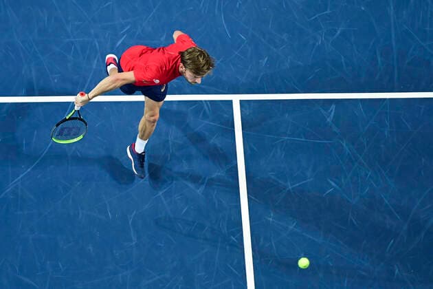 David Goffin (Bel) TENNIS : Open Sud de France 2020 - Montpellier - 08 02 2020 JBAutissier Panoramic 