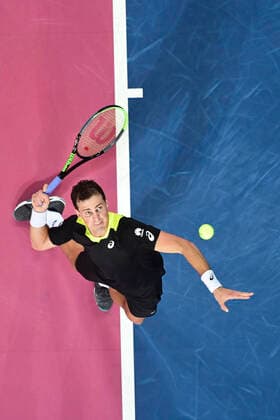 Vasek Pospisil (Can) TENNIS : Open Sud de France 2020 - Montpellier - 08 02 2020 JBAutissier Panoramic 