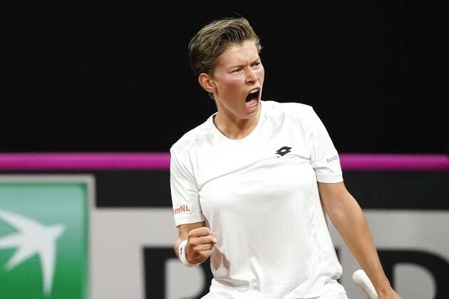 08-02-2020 TENNIS: FED CUP: NEDERLAND-WIT RUSLAND: DEN HAAG Kiki Bertens and Demi Schuurs NED during Fed Cup Netherlands- Belarus on February, 8 2020 in Den Haag Netherlands. Photo by SCS Sander Chamid Fed cup Netherlands-Belarus xVIxANPxSportx xSoenarxChamidxsportfotografiexIVx 405951357