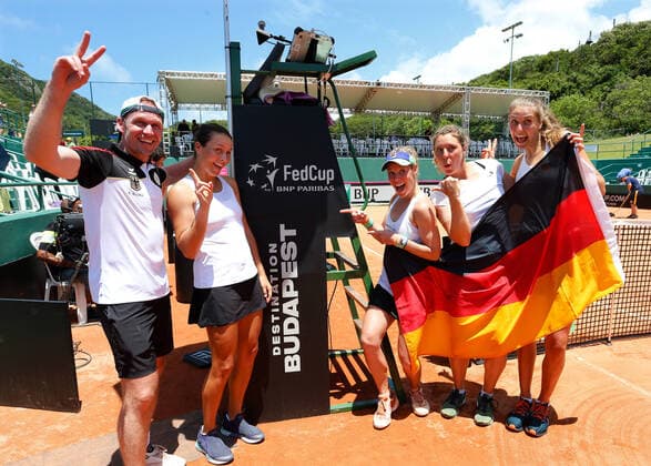 2020 Fed Cup Qualifier Florianopolis, Brazil BRAZIL vs GERMANY German Team Team Captain Rainer Schuetler Maria Siegemund Friedsam Lottner