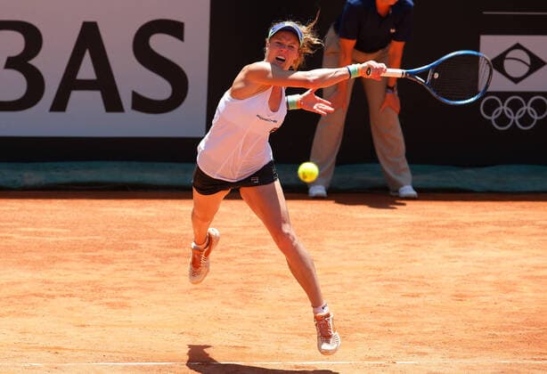 2020 Fed Cup Qualifier Florianopolis, Brazil BRAZIL vs GERMANY 3 Match Gabriela Ce , Brazil and Laura Siegmund , Germany Laura Siegmund , Germany