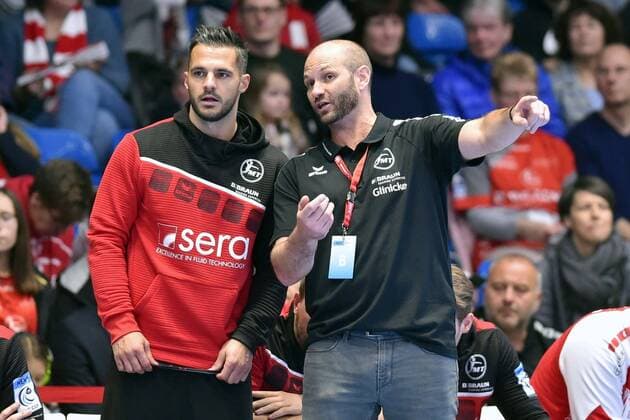 Heiko Grimm Trainer MT Melsungen R and Michael Allendorf Handball EHF Cup, Group Phase MT Melsungen Germany vs. KPR Gwardia Opole Poland 09 02 2020, Handball EHF Cup MT Melsungen vs. KPR Gwardia Opole 09 02 2020 Kassel Copyright: xSippel xEibner-Pressefotox EP_rsl