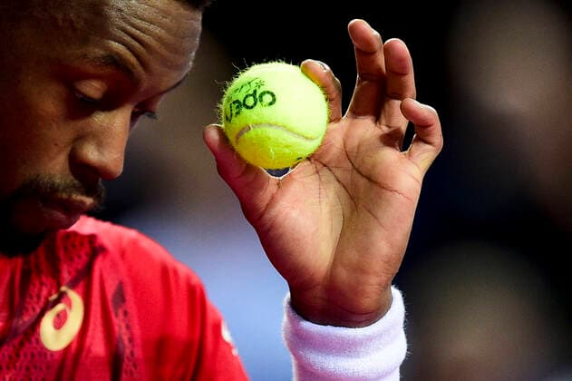 joie de Gael Monfils (Fra) TENNIS : Open Sud de France 2020 - Finale Simple - Montpellier - 09 02 2020 JBAutissier Panoramic 