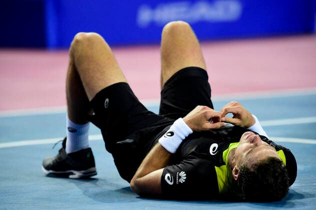 Vasek Pospisil (Can) TENNIS : Open Sud de France 2020 - Finale Simple - Montpellier - 09 02 2020 JBAutissier Panoramic 