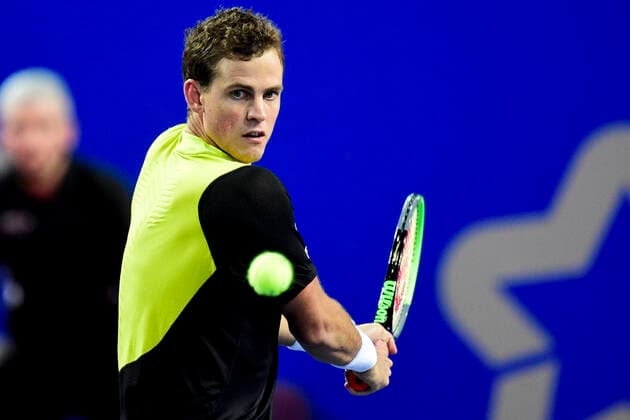 Vasek Pospisil (Can) TENNIS : Open Sud de France 2020 - Finale Simple - Montpellier - 09 02 2020 JBAutissier Panoramic 