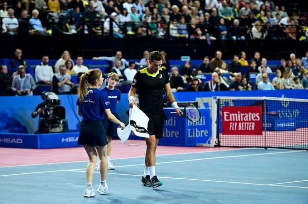 Vasek Pospisil (Can) TENNIS : Open Sud de France 2020 - Finale Simple - Montpellier - 09 02 2020 JBAutissier Panoramic 