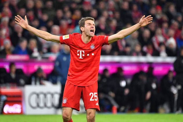 2020 Bilder des Jahres, Sport 02 Februar Sport Bilder des Tages Thomas MUELLER (MÜLLER,Bayern Muenchen),Wut,Aerger,schreit, Gestik, Aktion,Einzelbild,angeschnittenes Einzelmotiv,Halbfigur,halbe Figur. Fussball 1. Bundesliga,21.Spieltag,Spieltag21, FC Bayern Muenchen (M) -RB Leipzig (L) 0-0, am 09.02.2020 in Muenchen A L L I A N Z A R E N A, DFL REGULATIONS PROHIBIT ANY USE OF PHOTOGRAPHS AS IMAGE SEQUENCES AND OR QUASI-VIDEO. *** Thomas MUELLER MUELLER, Bayern Muenchen, anger, anger, screaming, gestures, action, single image, cut single motif, half figure, half figure football 1 Bundesliga, 21 match day, match day 21, FC Bayern Munich M RB Leipzig L 0 0, on 09 02 2020 in Munich A L L I A N Z A R E N A, DFL REGULATIONS PROHIBIT ANY USE OF PHOTOGRAPHS AS IMAGE SEQUENCES AND OR QUASI VIDEO