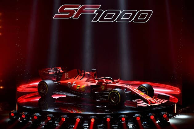 2020 Bilder des Jahres, Sport 02 Februar Sport Bilder des Tages Motorsports: FIA Formula One World Championship, WM, Weltmeisterschaft 2020, Ferrari Car Launch, Ferrari SF1000 (Verwendung nur in Deutschland - GERMANY ONLY) *** Motorsports FIA Formula One World Championship 2020, Ferrari Car Launch, Ferrari SF1000 Use only in Germany GERMANY ONLY 