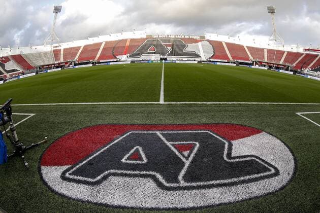 ALKMAAR , 12-02-2020 , AFAS Stadion , Dutch football , KNVB Beker quarter final , season 2019 2020. Stadium overview before the match AZ vs NAC AZ - NAC  x6846624x Copyright: