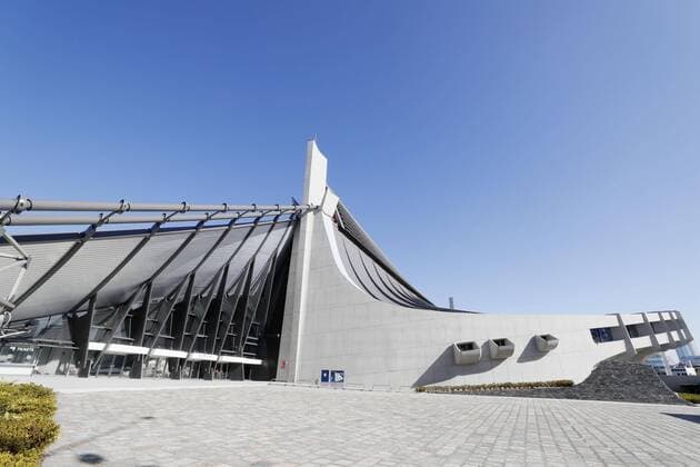 Tokyo Olympic venue: Yoyogi National Stadium Photo taken Jan. 10, 2020, shows Yoyogi National Stadium, which will host handball during the Tokyo Olympics and wheelchair rugby and badminton during the Paralympics. 