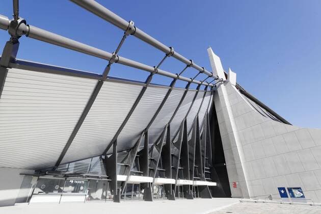 Tokyo Olympic venue: Yoyogi National Stadium Photo taken Jan. 10, 2020, shows Yoyogi National Stadium, which will host handball during the Tokyo Olympics and wheelchair rugby and badminton during the Paralympics. 