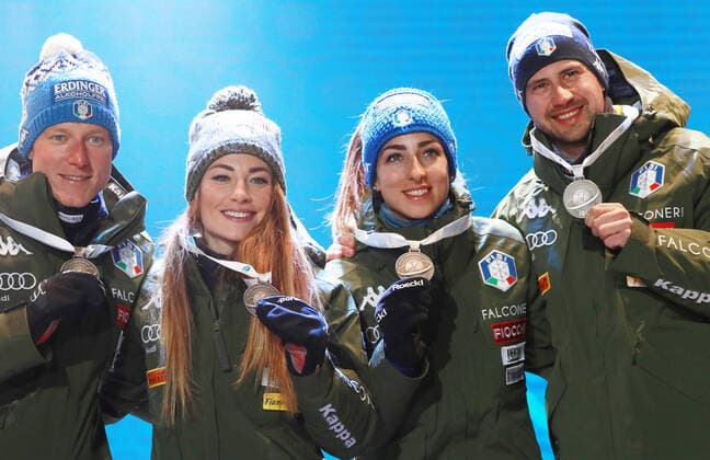 BIATHLON - IBU World Championships Antholz 2020 ANTHOLZ,ITALY,13.FEB.20 - BIATHLON - IBU World Championships 2020, 4x6km Mixed Relay. Image shows . GEPAxpictures xAndreasxPranter