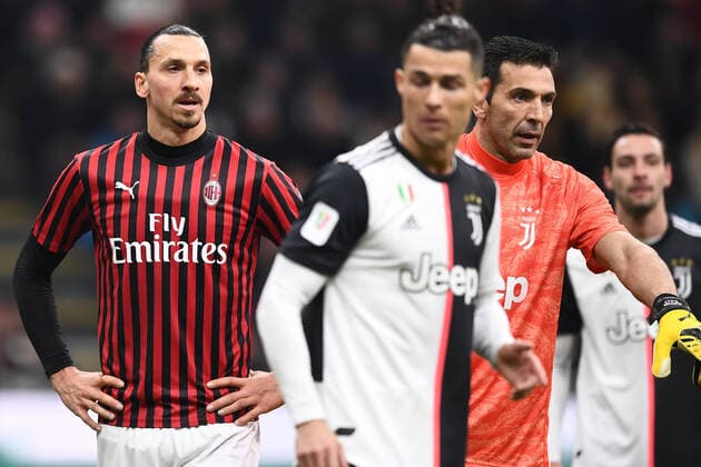 2020 Bilder des Jahres, Sport 02 Februar Sport Bilder des Tages 200213 Zlatan Ibrahimovic of AC Milan during the Italian cup match between AC Milan and Juventus on February 13, 2020 in Milano. *** 200213 Zlatan Ibrahimovic of AC Milan during the Italian cup match between AC Milan and Juventus on February 13, 2020 in Milano,  Copyright: MatteoxGribaudi BB200213BB786