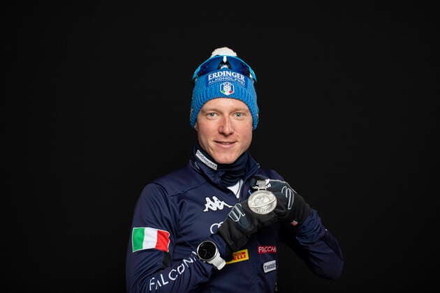 200213 Photo Manzoni IBU Handout PICTURE AGENCY 13 02 2020, Antholz, Italy ITA Lukas Hofer ITA IBU World Championships Biathlon, medals, Antholz Anterselva ITA Handout International Biathlon Union mix spell relay,  Copyright: Manzoni IBU BB200213BB902