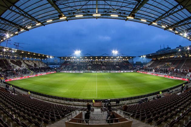 HDR recording about one hour before kick-off 14 02 2020, football, GER, 2 Bundesliga, 2 BL, season 2019 20, 22 matchday, FC St Pauli SG Dynamo Dresden, Millerntor Stadion, FC St Pauli vs SG Dynamo Dresden