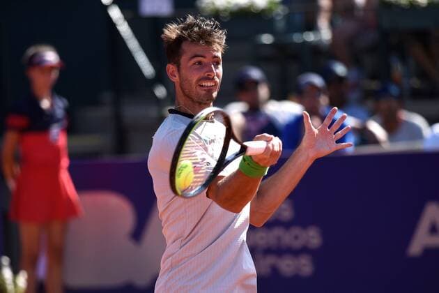 Sport Bilder des Tages Argentinian Juan Ignacio Londero celebrates against Norwegian Casper Rudd during the semifinal of the ATP, Tennis Herren Argentina Open, in Buenos Aires, Argentina, 15 February 2020. ATP Argentina Open !ACHTUNG: NUR REDAKTIONELLE NUTZUNG!  Copyright: xFabiánxMattiazzix AME2858 20200215-637174055250991587