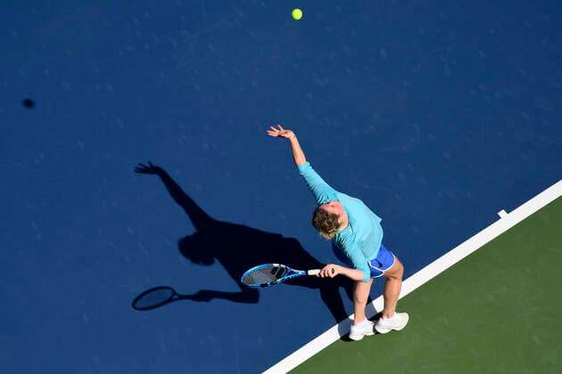 Belgian Kim Clijsters pictured during a training session ahead of the 2020 Dubai Tennis Championships, in Dubai, United Arab Emirates, Sunday 16 February 2020. YORICKxJANSENS  x2475043x
