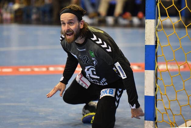 Silvio Heinevetter Goalkeeper Füchse , Füchse Berlin SC Magdeburg 1 Bundesliga, DKB Handballbundesliga, 2019 2020 Men, Men, Men, Handball, Germany, Germany, Max Schmeling Halle Berlin, 16 2 2020
