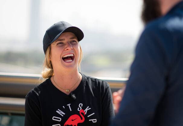 February 16, 2020, Dubai, UNITED ARAB EMIRATES: Elina Svitolina of the Ukraine talks to the media during All Access Hour at the 2020 Dubai Duty Free Tennis Championships WTA, Tennis Damen Premier tennis tournament. 2020 Dubai Duty Free Tennis Championships, Tennis, Dubai, Unied Arab Emirates, Feb 16 - ZUMAa181 20200216_zaa_a181_122 Copyright: xAFP7x