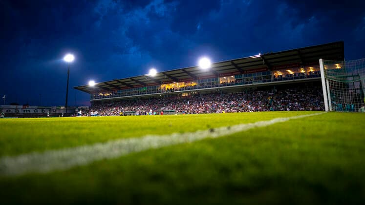 The Lohmuehle stadium during a floodlight game Lohmuehle stadium, theme picture, symbol picture, 28 08 19 Luebeck Schleswig Holstein Germany Copyright: xAgentur54Gradx xFelixxKoenigx