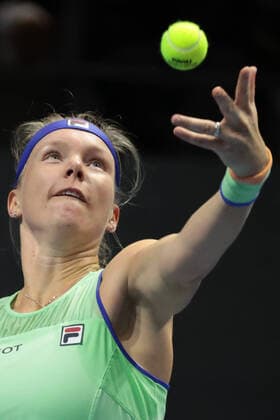 SAINT PETERSBURG, RUSSIA - FEBRUARY 16: Kiki Bertens in action during WTA, Tennis Damen tennis tournament St. Petersburg Ladies Trophy 2020 on February 16, 2020, at Sibur Arena in St.Petersburg, Russia. (Photo by Anatoliy Medved Icon Sportswire) TENNIS: FEB 16 St. Petersburg Ladies Trophy Icon200021656