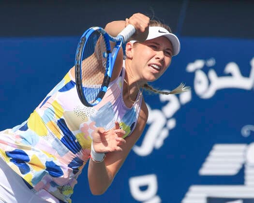 Amanda Anisimova USA Tennis Dubai Tennis Championships 2020 WTA Dubai Duty Free Tennis Stadium Dubai United Arab Emirates 17 February 2020 Copyright: xJuergenxHasenkopfx