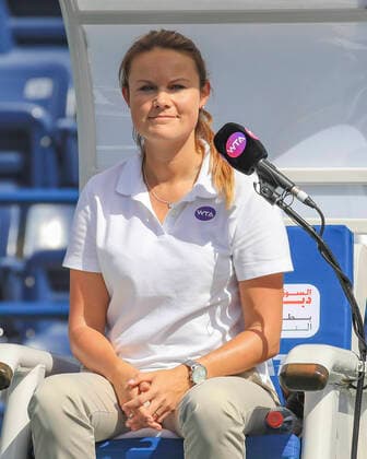 Dubai Tennis Feature, Chair Referee Isabell Seefried GER Tennis Dubai Duty Free Tennis Championships WTA Dubai Duty Free Tennis Stadium Dubai United Arab Emirates 17 February 2020 Â Copyright: xJuergenxHasenkopfx