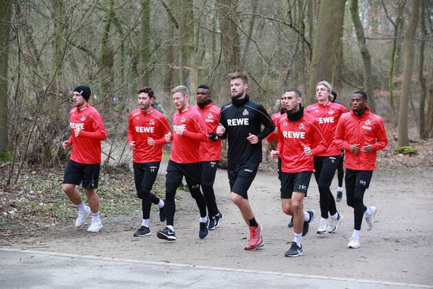 Sport 1 FC Köln Training Leaving the first eleven in the green belt with fitness coach Max Weuthen 17 02 2020