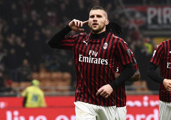 Sport Bilder des Tages Db Milano 17 02 2020 - campionato di calcio serie A Milan-Torino foto Daniele Buffa Image nella foto: esultanza gol Ante Rebic 